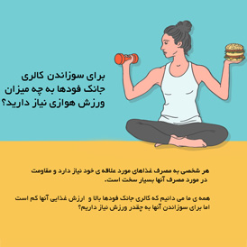 برای سوزاندن کالری جانک فودها، چه میزان ورزش هوازی نیاز است؟