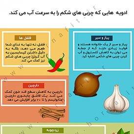 ادویه هایی که چربی شکم را به سرعت آب می کند - اینفوگرافیک - برنافیت