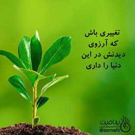 تغییری باش که آرزوی دیدنش در این دنیا را داری - برنافیت