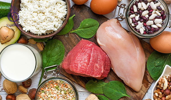 از بین بردن غبغب- غذاهای حاوی پروتئین- برنافیت