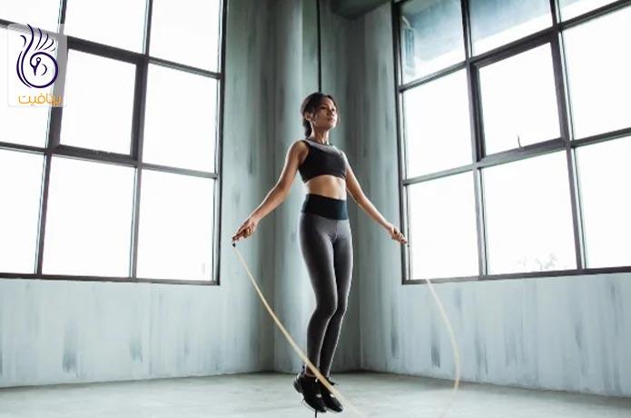 طناب زدن برای کاهش وزن خانم‌ها